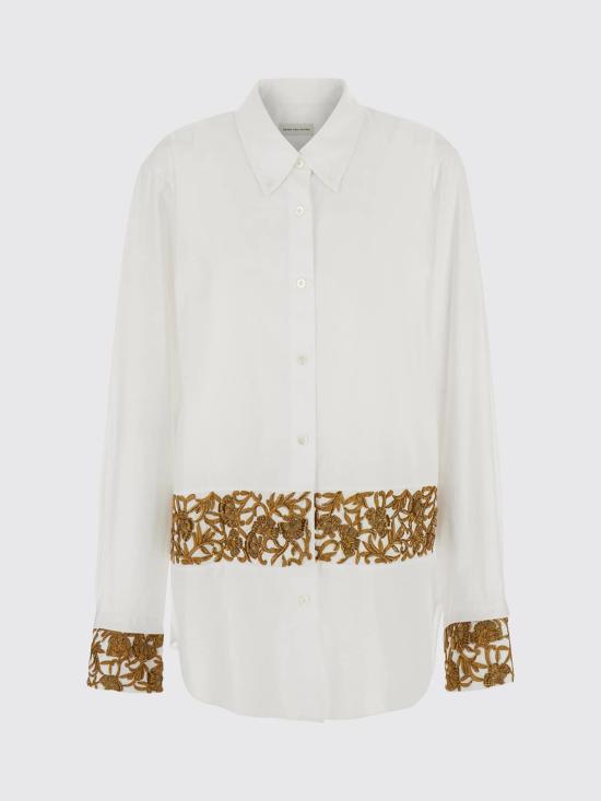26FW 드리스 반 노튼 셔츠 0107404314 001 White - DRIES VAN NOTEN