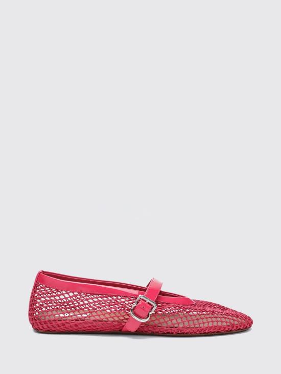 26FW 알라이아 피쉬넷 발레 플랫 AA3A029TK007 U73 Fuchsia
