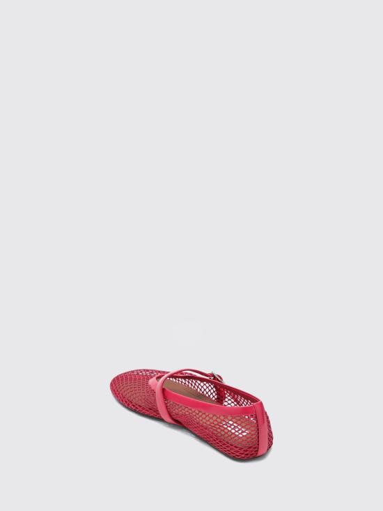 26FW 알라이아 피쉬넷 발레 플랫 AA3A029TK007 U73 Fuchsia - ALAIA