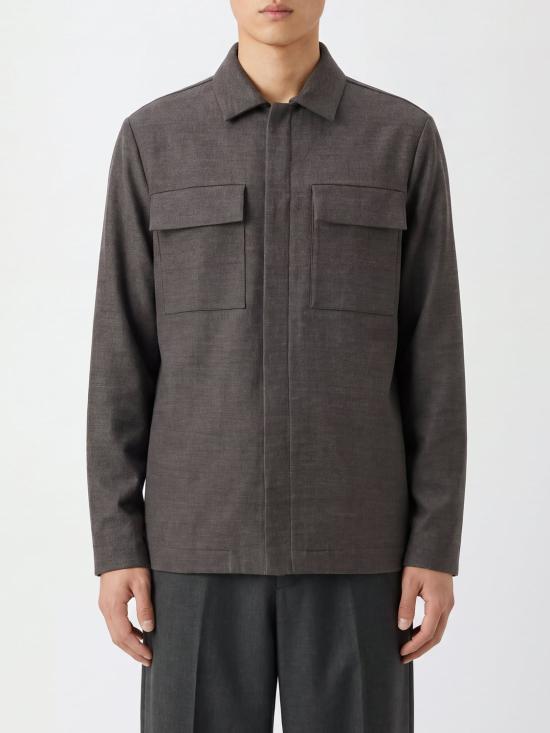 26FW 나인인더모닝 셔츠 9FW26EF34 MGLACE Brown