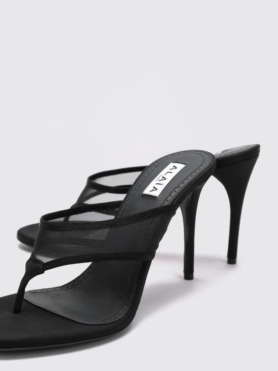26FW 알라이아 힐/펌프스 AA3S2040A063P 999 Black - ALAIA
