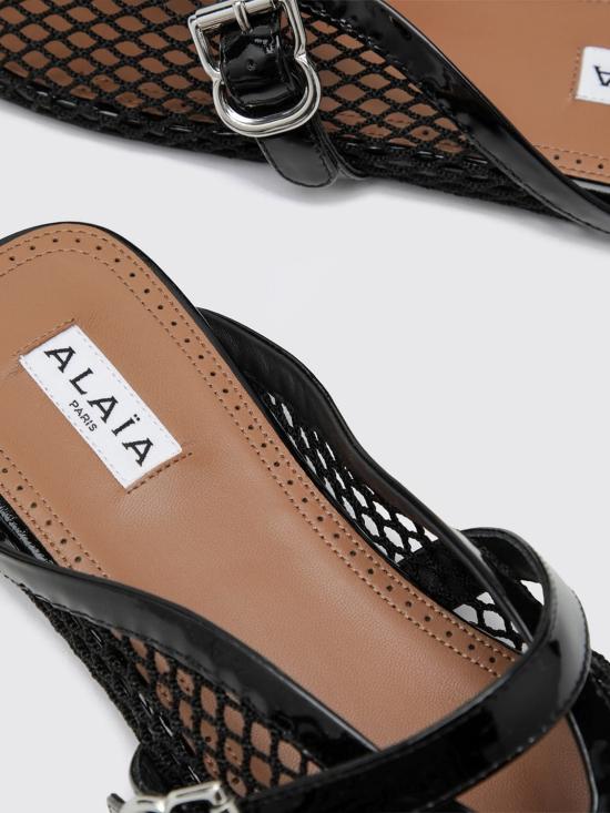 26FW 알라이아 힐/펌프스 AA3A1035A028N 999 Black - ALAIA