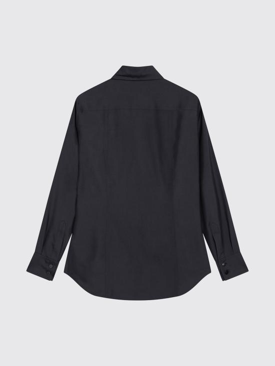 26FW 구찌 실크 포플린 셔츠 A007YMZAVRW 4440 Blue - GUCCI