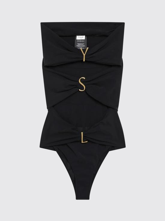 26FW 생로랑 원피스 수영복 A003I3Y37WV 1000 Black - SAINT LAURENT