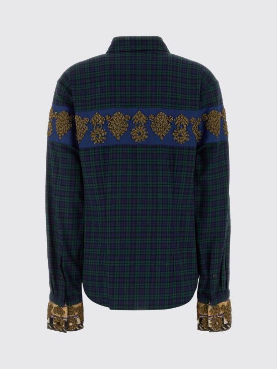 26FW 드리스 반 노튼 셔츠 2620107424315 604 Green - DRIES VAN NOTEN