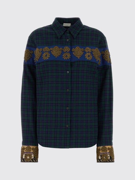 26FW 드리스 반 노튼 셔츠 2620107424315 604 Green - DRIES VAN NOTEN