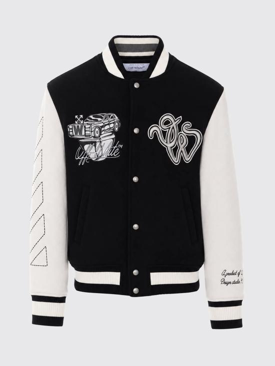 26FW 오프화이트 자켓 OMEH053F26FAB001 001 Black - OFF WHITE