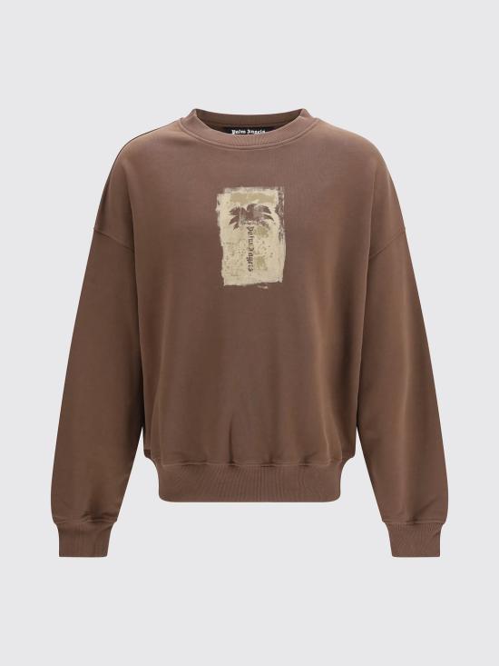 26FW 팜앤젤스 긴팔 티셔츠 PAMBA004FL006 6063 Brown - PALM ANGELS