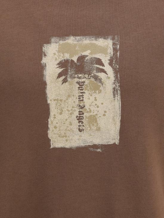 26FW 팜앤젤스 긴팔 티셔츠 PAMBA004FL006 6063 Brown - PALM ANGELS