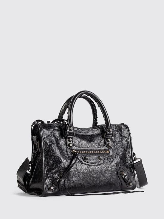 26FW 발렌시아가 르 시티 백 스몰 8657622ACFH1000 1000 Black - BALENCIAGA