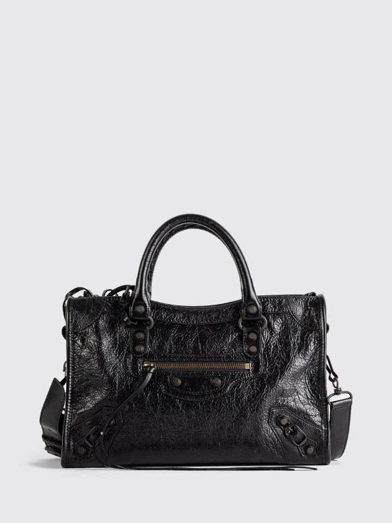 26FW 발렌시아가 르 시티 백 스몰 8657622ACFH1000 1000 Black