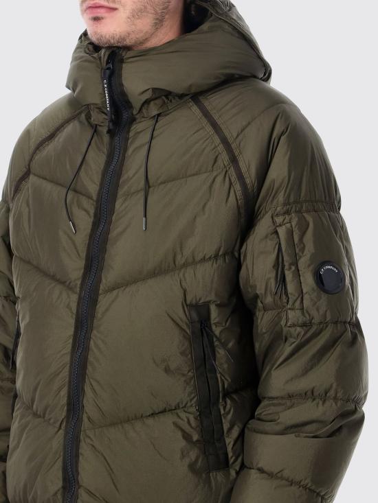 26FW 씨피 컴퍼니 다운 쉴드 렌즈 후디드 패퍼 자켓 21CMOW210A110655G 683 Green - C.P. COMPANY