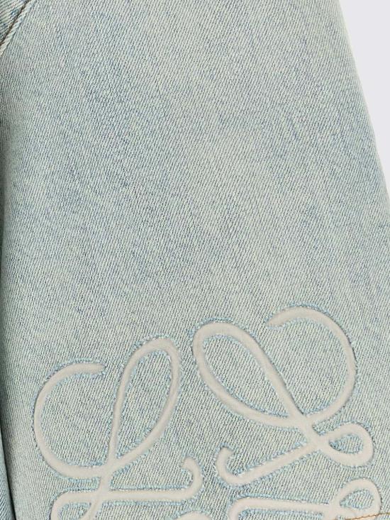 26FW 로에베 애너그램 쇼트 슬리브 셔츠 H526Y1DW30 WASHED Blue - LOEWE