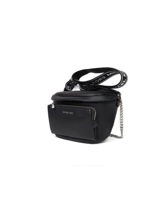 마이클 코어스 벨트백 슬레이터 미디엄 체인 슬링 팩 블랙 - MICHAEL KORS