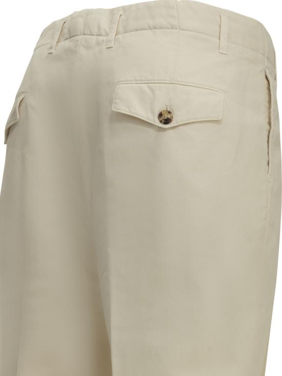 26FW 브루넬로 쿠치넬리 스트레이트 팬츠 M252DS2440C6007 White - BRUNELLO CUCINELLI
