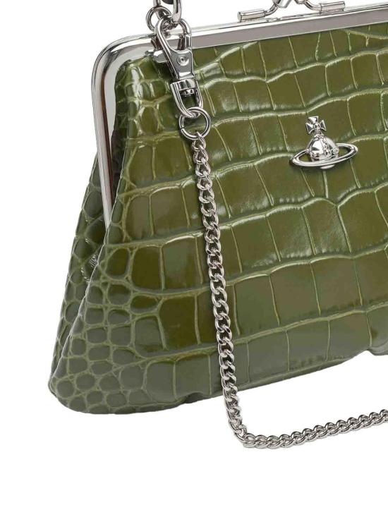 26FW 비비안웨스트우드 그래니 프레임 퍼스 4B010007WL0098M404 GREEN - VIVIENNE WESTWOOD