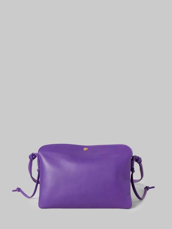 26FW 셀린느 트리오 플랩백 스무스 램스킨 10P862O86 PURPLE - CELINE