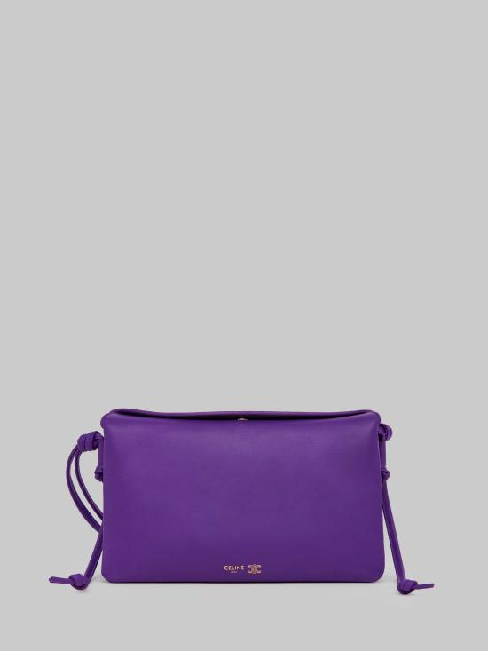 26FW 셀린느 트리오 플랩백 스무스 램스킨 10P862O86 PURPLE
