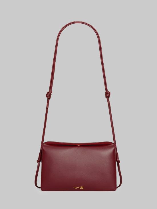 26FW 셀린느 트리오 플랩백 스무스 램스킨 10P862O86 BORDEAUX - CELINE