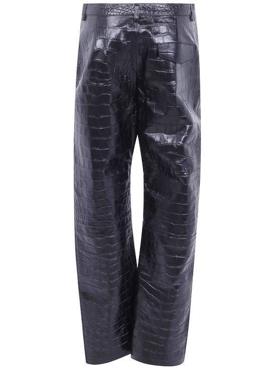 26FW 케이트 가죽 팬츠 32141075 200 BLACK - KHAITE