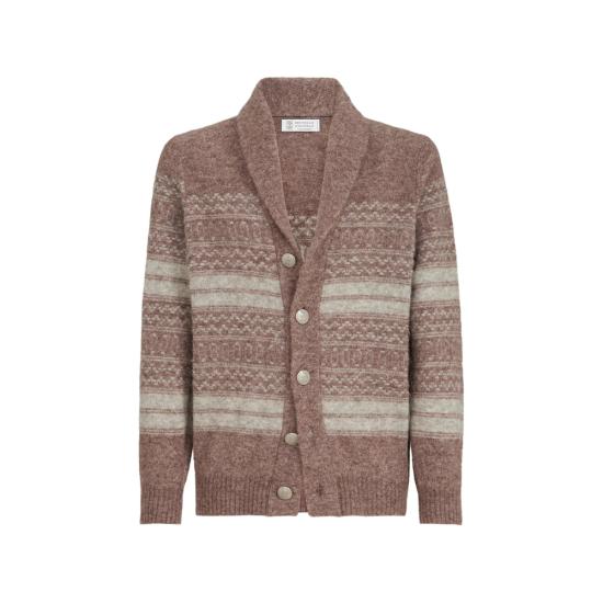 26FW 브루넬로 쿠치넬리 가디건 MTF710006 CTB53 BROWN NEUTRALS