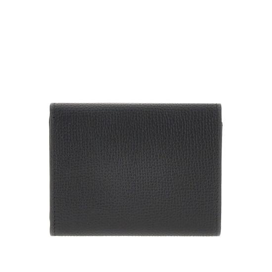 26FW 로에베 애너그램 트라이폴드 그레인 카프스킨 지갑 C821TR2X16 Black - LOEWE