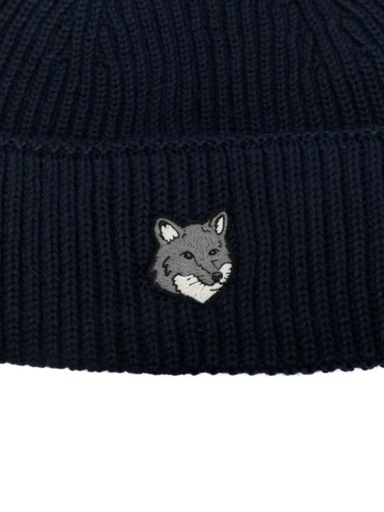 26FW 메종키츠네 폭스 헤드 라지 비니 PM06112KT1022 0413 CLASSIC NAVY DOM - MAISON KITSUNE