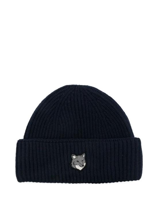 26FW 메종키츠네 폭스 헤드 라지 비니 PM06112KT1022 0413 CLASSIC NAVY DOM