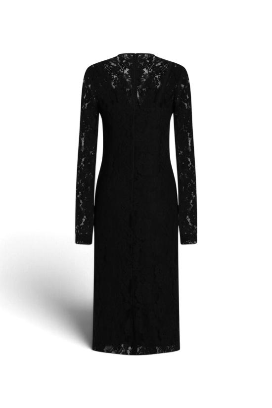 26FW 돌체앤가바나 미디 원피스 F618GTILMER N0000 NERO - DOLCE & GABBANA