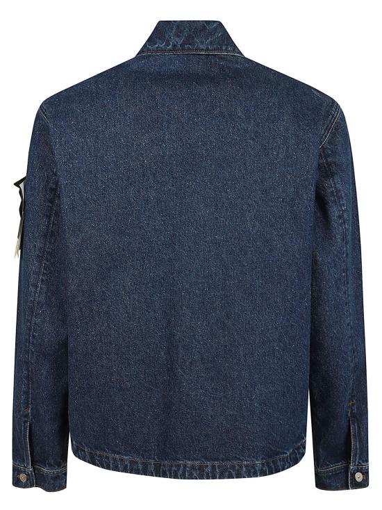 26FW 스톤 아일랜드 블루 린스 버튼 디테일 코치 재킷 L2S144100006 S0J34 VJ202 BLUE MEDIUM WASH - STONE ISLAND