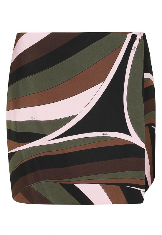 26FW 에밀리오푸치 미디 스커트 6URV35 6U751 012 KHAKI PINK