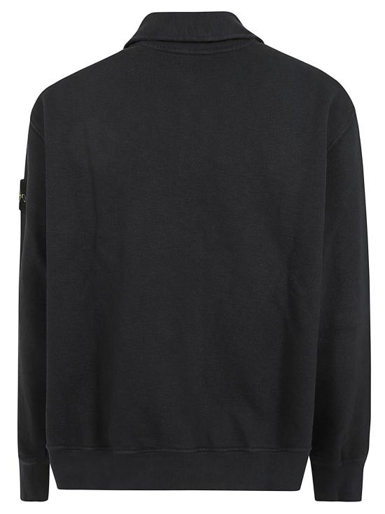 26FW 스톤 아일랜드 튜블라 코튼 플리스 폴로 스웨트셔츠 L2S156100054 S0458 V0020 NAVY BLUE - STONE ISLAND