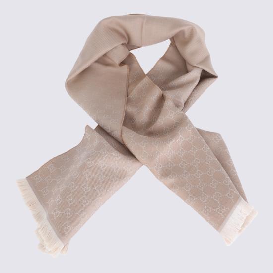 26FW 구찌 GG 울 스카프 848507 3G2009878 BEIGE - GUCCI