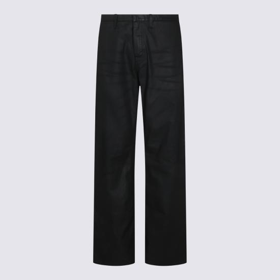 26FW 구찌 웹 디테일 코팅 코튼 트윌 데님 팬츠 A006GG XDDH31000 BLACK