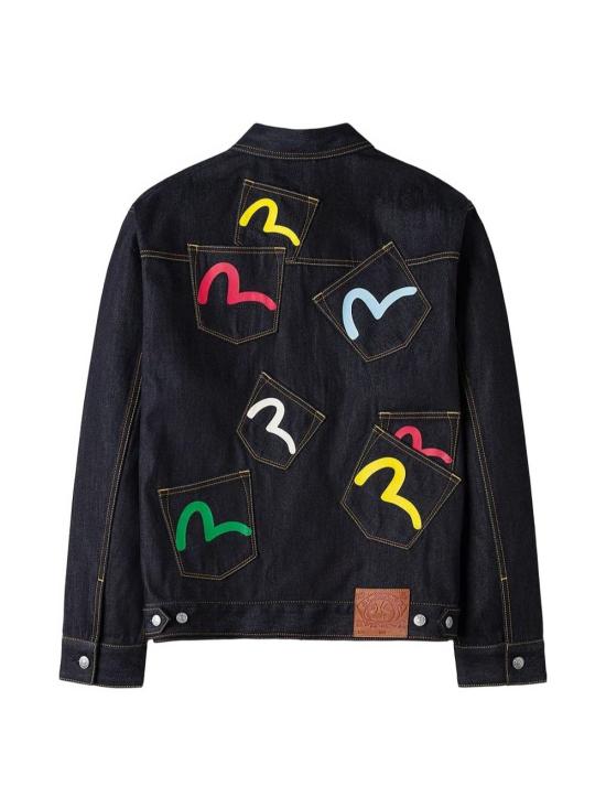 26FW 에비수 수트 자켓 2EAHTM5JK1235 INDX RAW INDIGO BLUE - EVISU