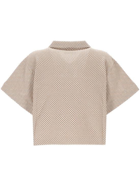 26FW 미우미우 반팔 티셔츠 MML06NS OOO 195HF0825 BIANCO CAMMELLO - MIU MIU