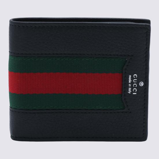 26FW 구찌 웹 트레이드마크 레더 반지갑 A0076O AAHAL1053 BLACK