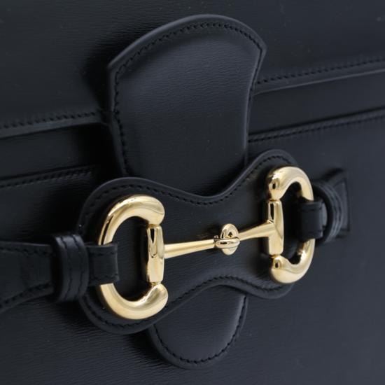26FW 구찌 홀스빛 리스트레토 미디엄 숄더백 A006N6 AAG8B1000 BLACK - GUCCI