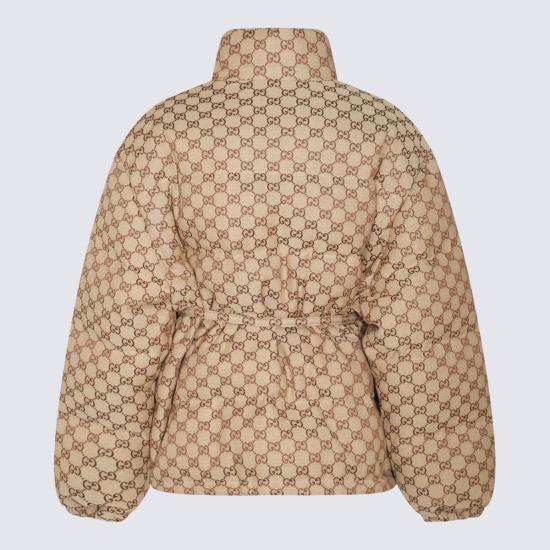 26FW 구찌 GG 캔버스 봄버 자켓 797451 Z9ABA2184 BEIGE EBONY - GUCCI