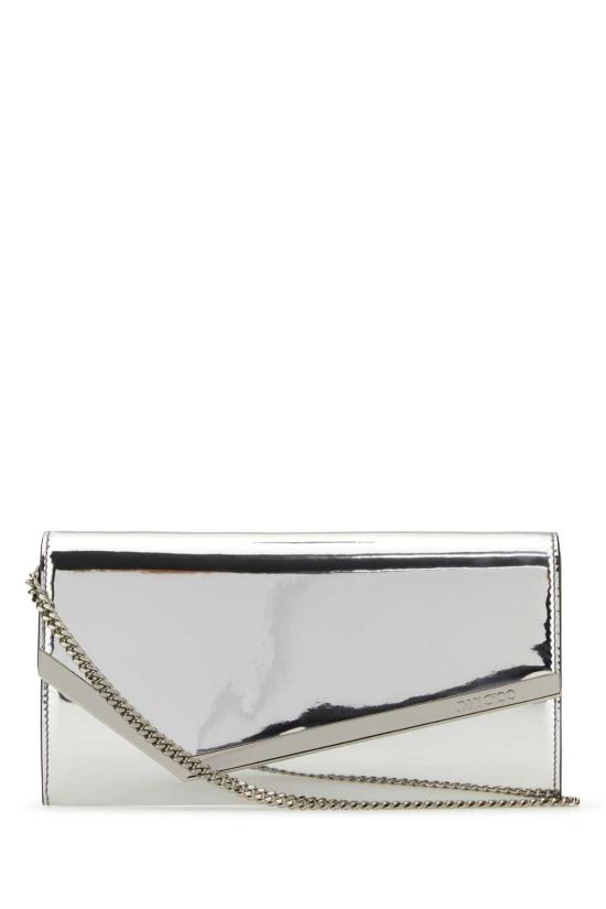 26FW 지미추 클러치/파우치 EMMIEMIF SILVER