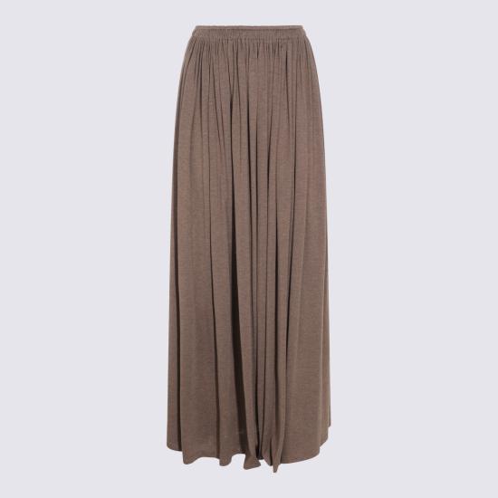 26FW 막스마라 리브레아 플리츠 맥시 스커트 2621776011600 13120F004 CACHA SCURO
