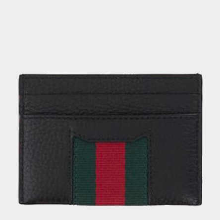 26FW 구찌 웹 트레이드마크 카드케이스 A0076X AAHAL1053 BLACK - GUCCI