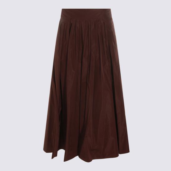 26FW 에스막스마라 ROMINA 롱 스커트 2629106021600 10129014 DARK RUBY