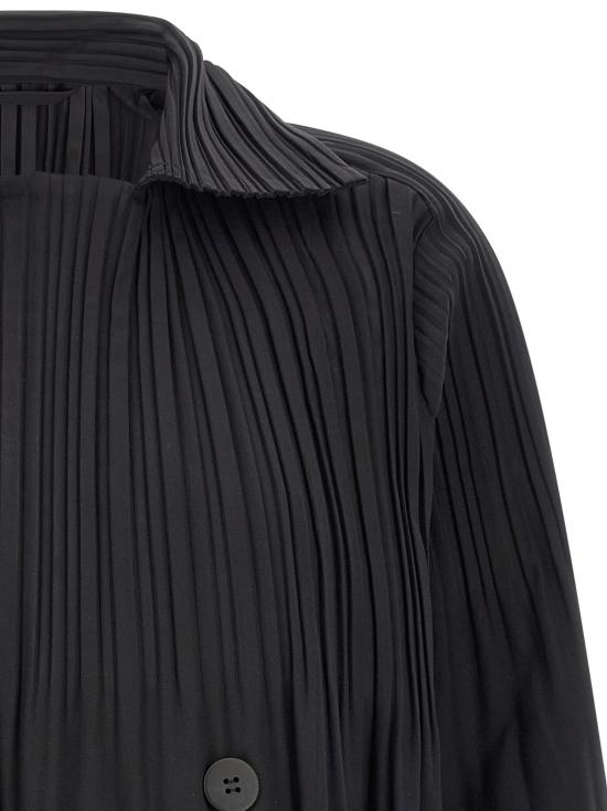 26FW 플리츠플리즈 트렌치 코트 PP68ZC89215 Black - PLEATS PLEASE