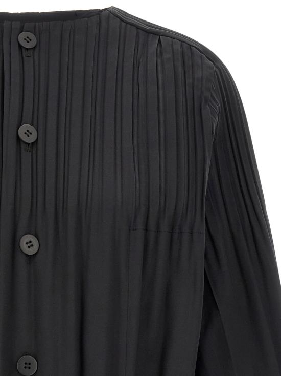 26FW 플리츠플리즈 트렌치 코트 PP68ZC89115 Black - PLEATS PLEASE