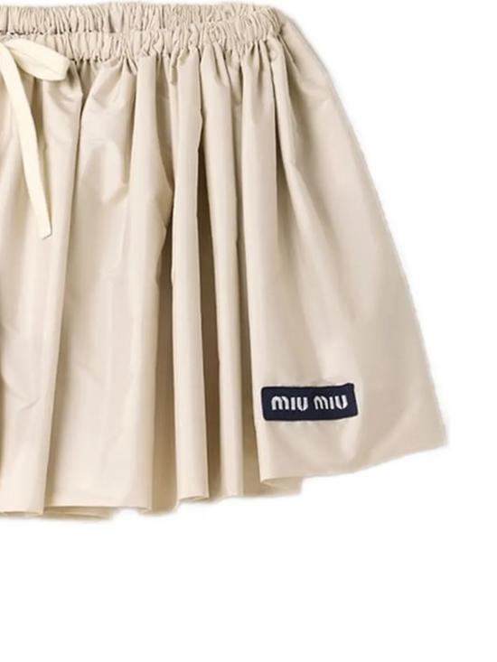 26FW 미우미우 테크니컬 퐁제 미니스커트 MG2713S OOO 1904F0D91 OPAL - MIU MIU
