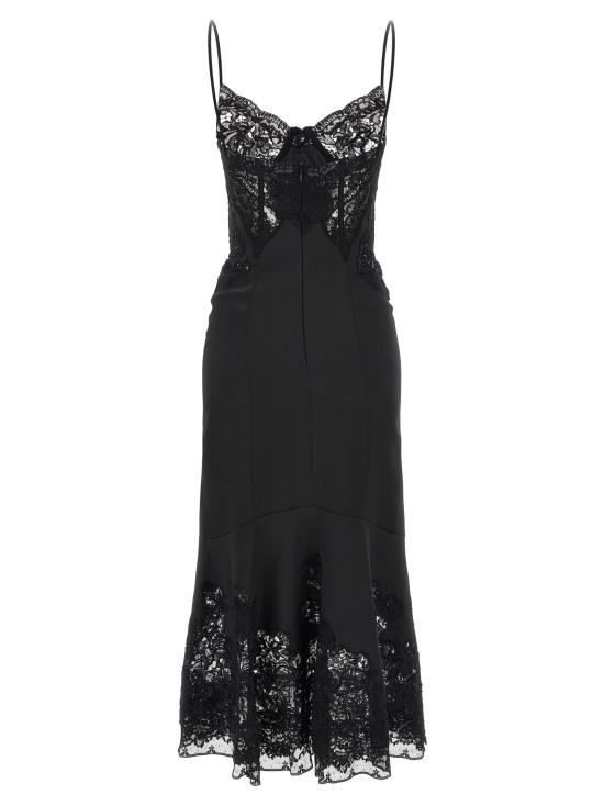 26FW 에르마노 설비노 미디 원피스 D492Q715APNQI95708 Black - ERMANNO SCERVINO