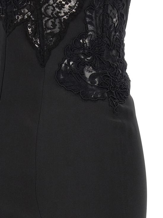 26FW 에르마노 설비노 미디 원피스 D492Q715APNQI95708 Black - ERMANNO SCERVINO