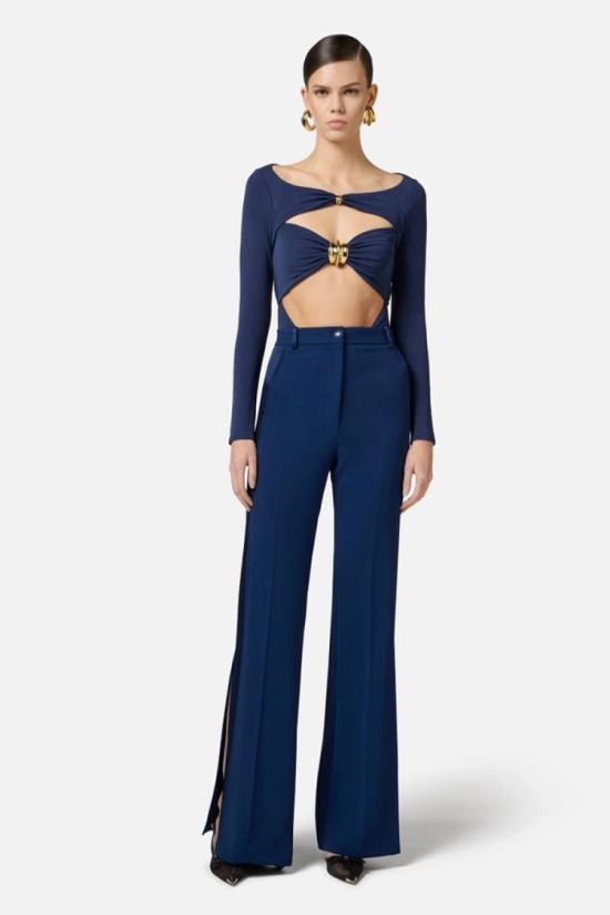  엘리자베타프랜치 탑 BO02752E2DC840 Blue - ELISABETTA FRANCHI