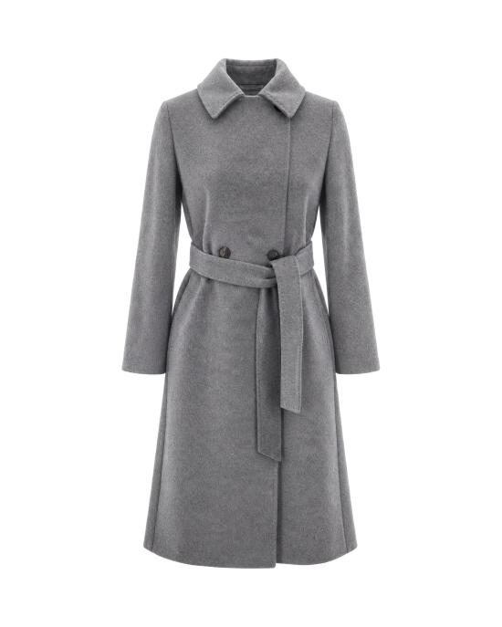 26FW 막스마라 비콜라그 벨티드 롱 코트 2626016152600 GRAY
